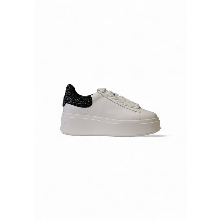 Ash Logo Genuine Leather Chunky Sole Low Top Lace-Up Sneakers