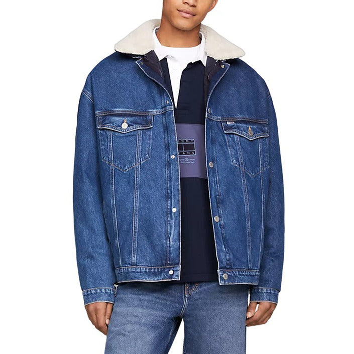 Tommy Hilfiger Jeans Logo Reversible Denim &amp; Quilted Puffer Jacket