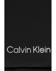 Calvin Klein Logo Vegan Leather Medium Profile Unisex Crossbody Bag
