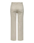 Only Minimalist Beige Color Wide Leg Baggy Chinos