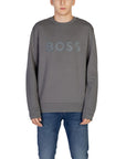 Boss Logo Crewneck Sweatshirt Cotton-Rich