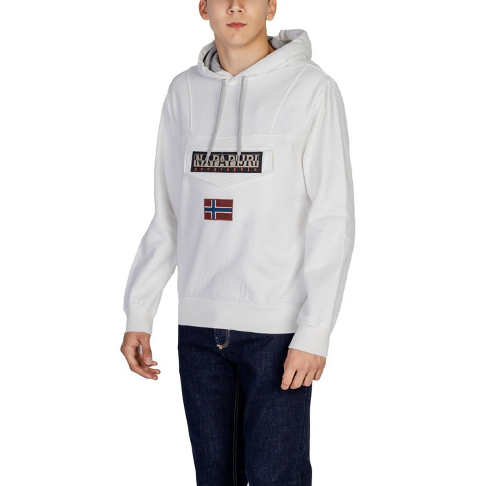 Napapijri Logo Cotton-Blend Hooded Pullover