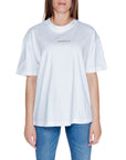 Calvin Klein Jeans Logo 100% Cotton Crewneck T-Shirt - white