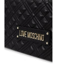 Love Moschino Logo Quilted & Structured Vegan Leather Handbag