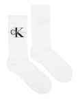 Calvin Klein Logo Cotton-Blend Mid Calf Crew High Socks