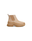 Timberland Minimalist Suede Leather Nude Cream Chelsea Boots