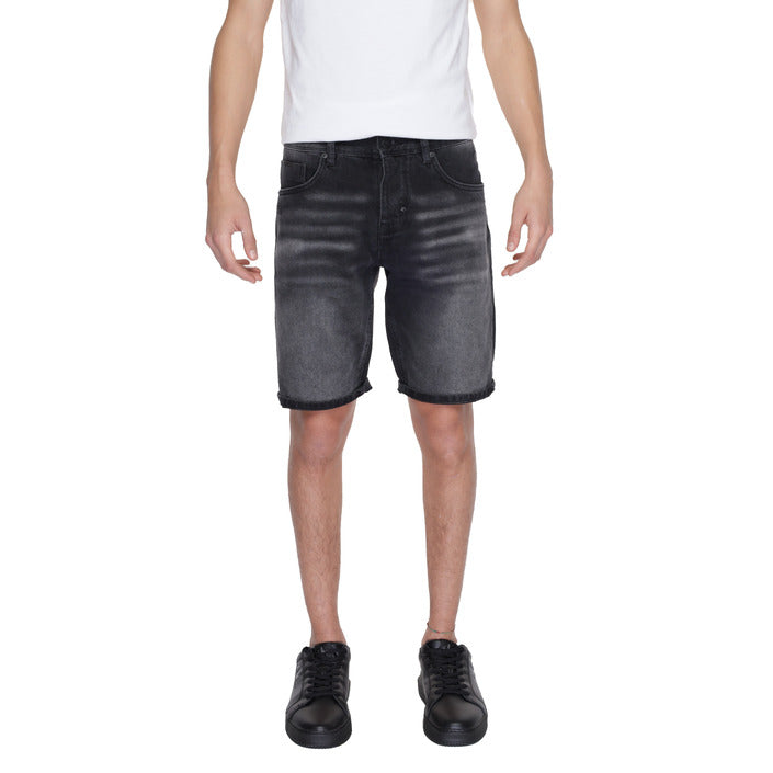 Antony Morato Logo Dark Denim Shorts