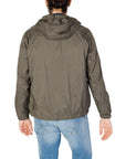 Gas Minimalist Hooded Lightweight Outerwear Jacket - Military Green