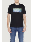 Armani Exchange Logo 100% Cotton T-Shirt - black