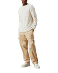 Calvin Klein Logo Cargo Pants Wide Leg Fit - Cotton