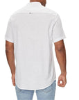 Tommy Hilfiger Jeans Logo Organic Cotton-Linen Shirt - white