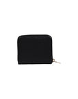 Guess Logo Black Vegan Leather Zip Clutch Purse