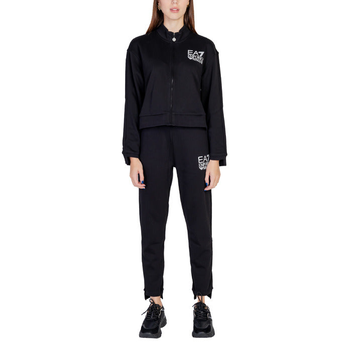 EA7 By Emporio Armani Logo Athleisure Tracksuit Cotton-Rich