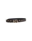 Guess Logo Buckle Monogram Vegan Leather Belt