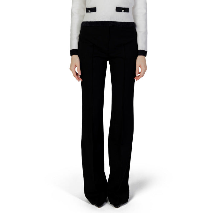 Morgan De Toi Flared Fit Black Suit Pants