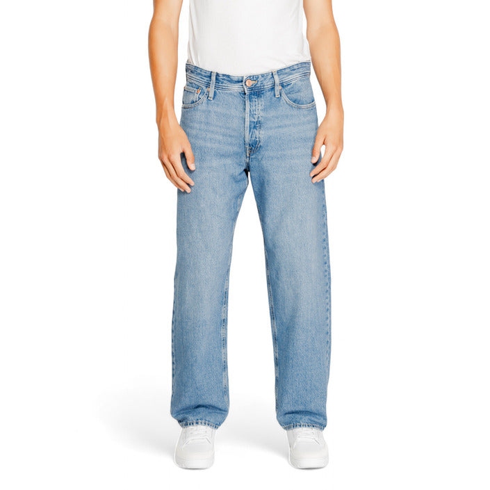 Jack & Jones Logo Wide Leg Fit Jeans Light Wash