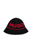 Hugo Logo Wool-Blend Bucket Unisex Hat