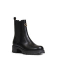 Guess Logo All Black Vegan Leather Chelsea Boots