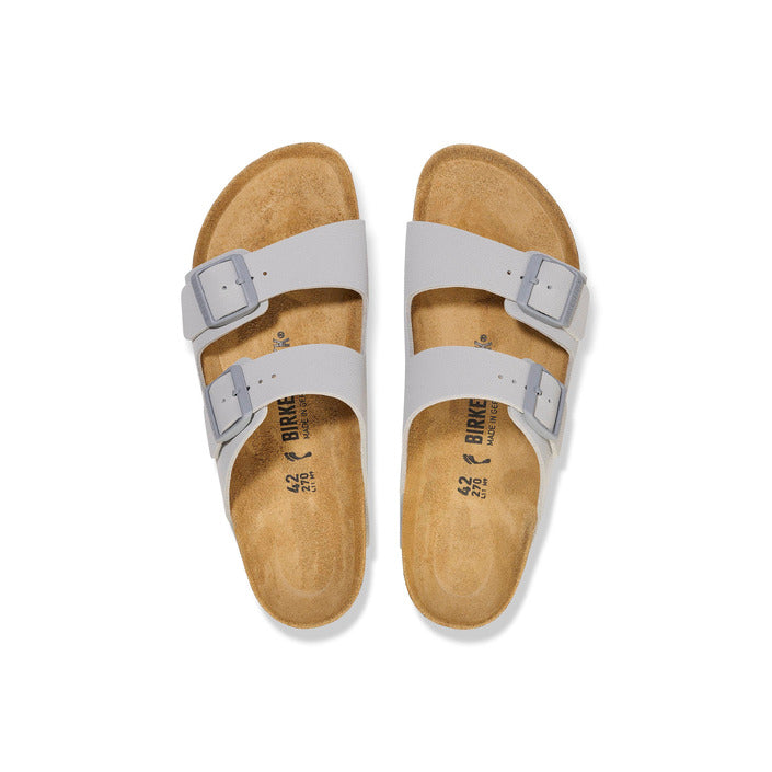 Birkenstock Minimalist Grey Double Buckle Strap Sandals