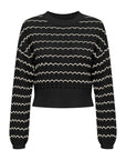 Only Crewneck Knitted Sweater - black