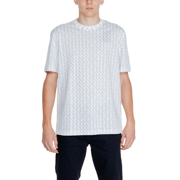 Armani Exchange Logo Monogram 100% Cotton Crewneck T-Shirt