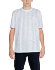 Armani Exchange Logo Monogram 100% Cotton Crewneck T-Shirt