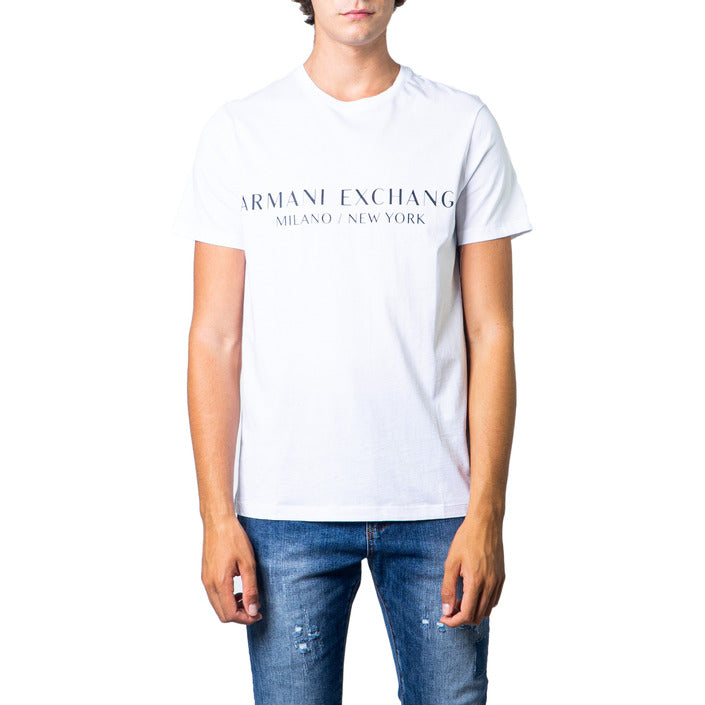 Armani Exchange Logo 100% Cotton Crewneck T-Shirt