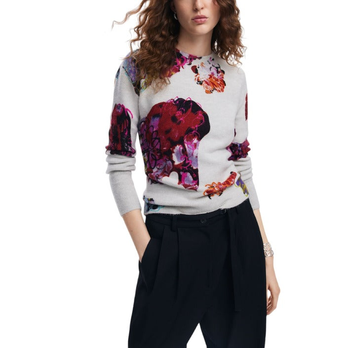 Desigual Floral Knit Top &amp; Sweater