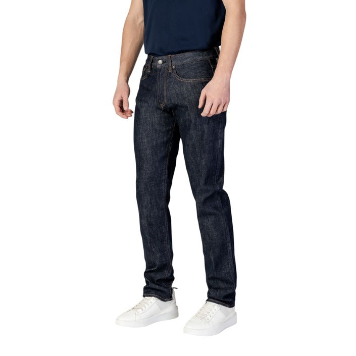 Armani Exchange Logo Slim-Straight Leg Fit Dark Indigo Jeans