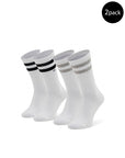 Calvin Klein Logo Cotton-Rich Midi Quarter Socks - 2 Pack