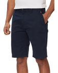 Tommy Hilfiger Jeans Logo Organic Cotton Chino Shorts - navy blue