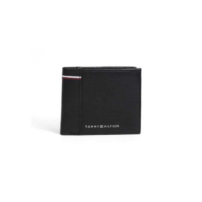 Tommy Hilfiger Logo Genuine Leather Black Wallet