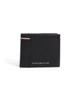 Tommy Hilfiger Logo Genuine Leather Black Wallet