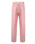 Gucci Dusty Pink Cotton Straight Leg Pants