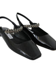 Jimmy Choo Mahdis Black Patent Leather Mary Jane Flats