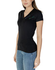 Armani Exchange Logo  Fitted V-Neck Cotton T-Shirt