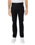 Tommy Hilfiger Jeans Logo Cotton-Rich Slim Fit Chinos - black