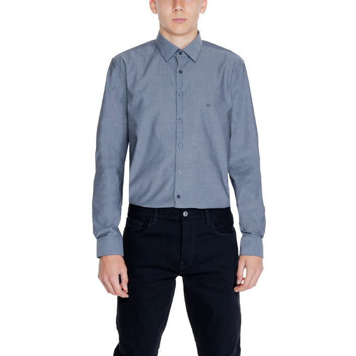 Calvin Klein Logo Cotton Collar Shirt