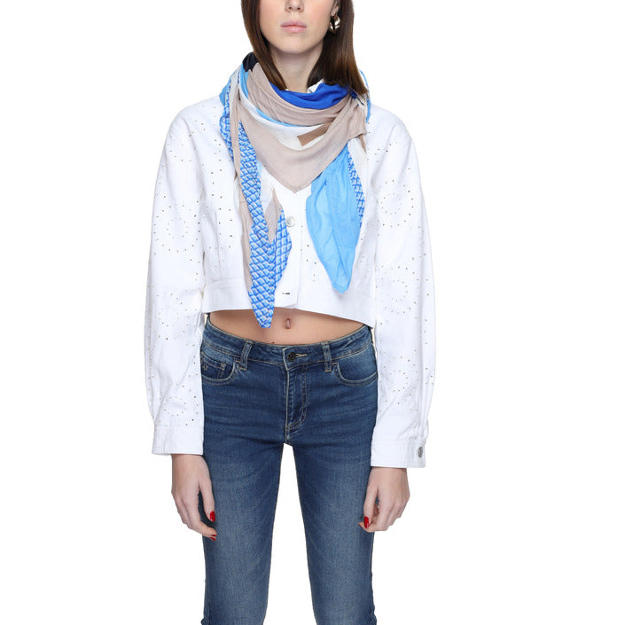 Street One Blue & Beige Scarf