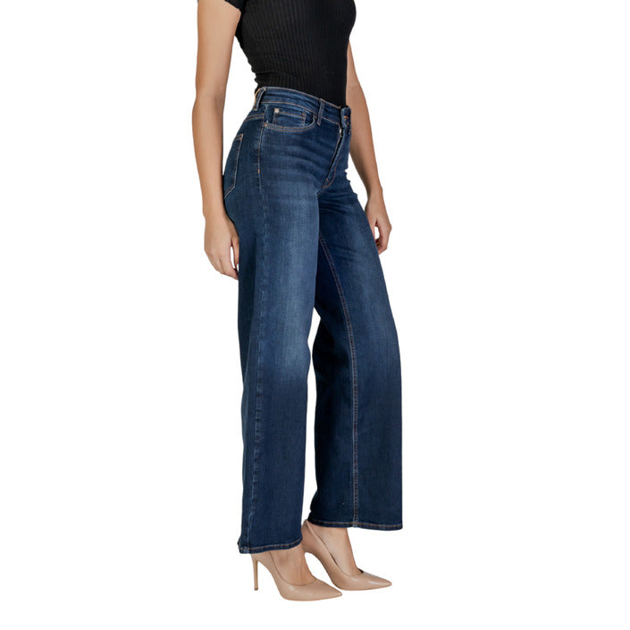 Only High Waist Wide Leg Dark Wash Baggy Jeans