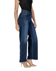 Only High Waist Wide Leg Dark Wash Baggy Jeans