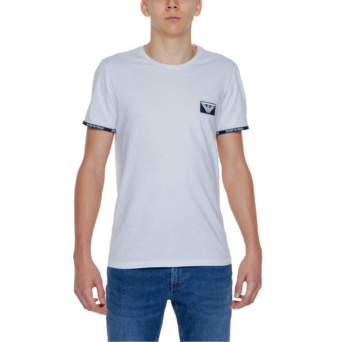 Emporio Armani Logo 100% Cotton T-Shirt - white