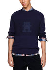 Tommy Hilfiger Logo Pure Cotton Sweater - navy blue, dark blue