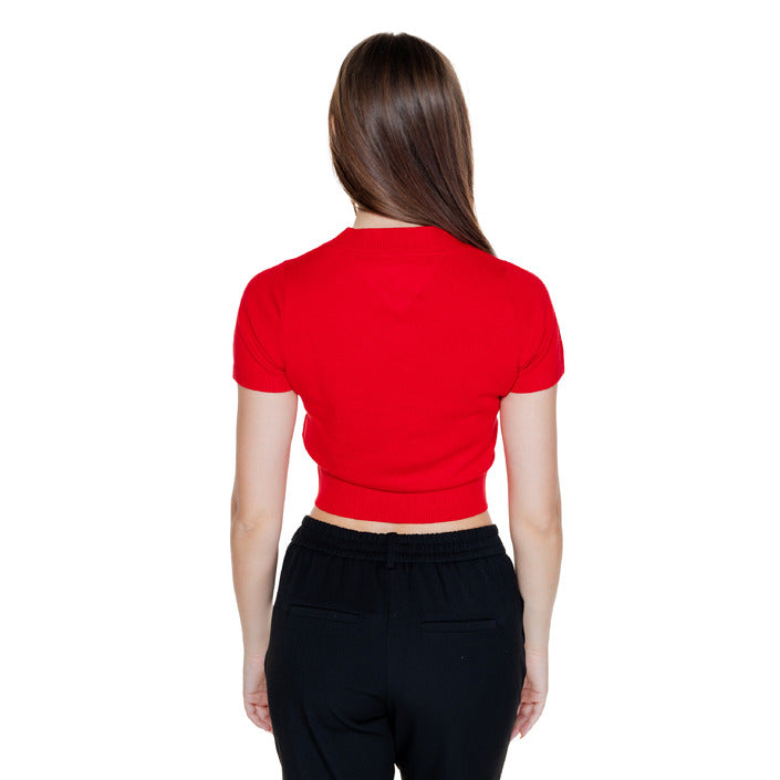 Tommy Hilfiger Jeans Logo Organic Cotton-Blend Knit Crop Top