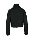 Kontatto Minimalist Turtleneck Mohair-Blend Yarn Minimalist Sweater - Black