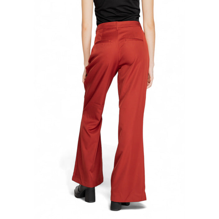 Vero Moda Red Flared Fit Pants