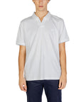 Calvin Klein Jeans Logo 100% Cotton Polo Shirt White