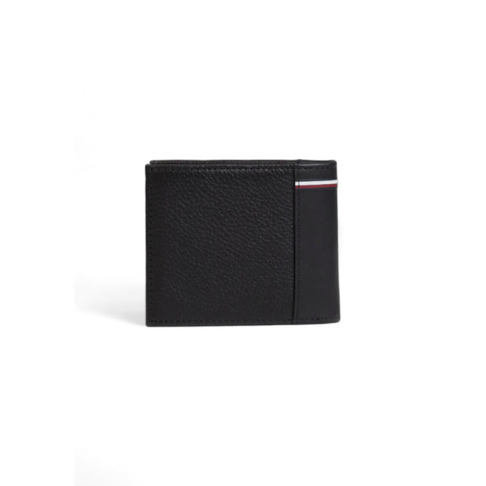 Tommy Hilfiger Logo Genuine Leather Black Wallet