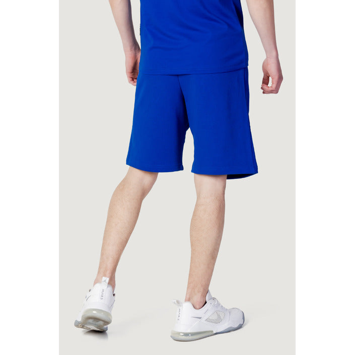 Icon Men Pure Cotton Athleisure Shorts - blue