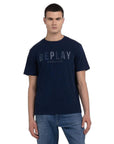 Replay Logo 100% Cotton T-Shirt - black logo